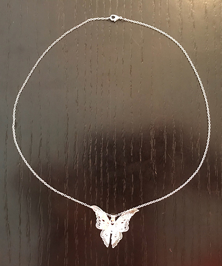 Necklace Silver Butterfly